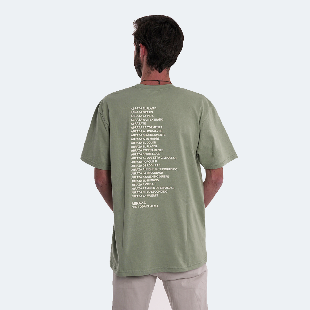 Camiseta EL ABRAZO verde