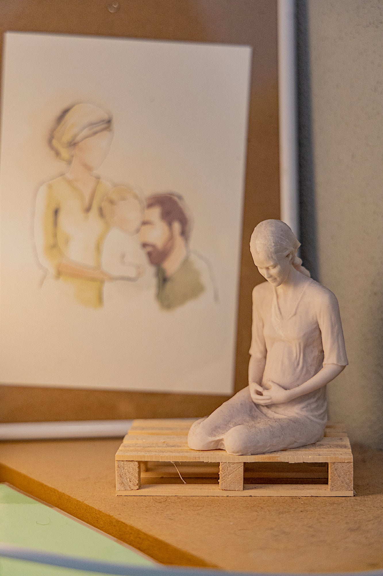 Escultura Madre de Hakuna (12cm)