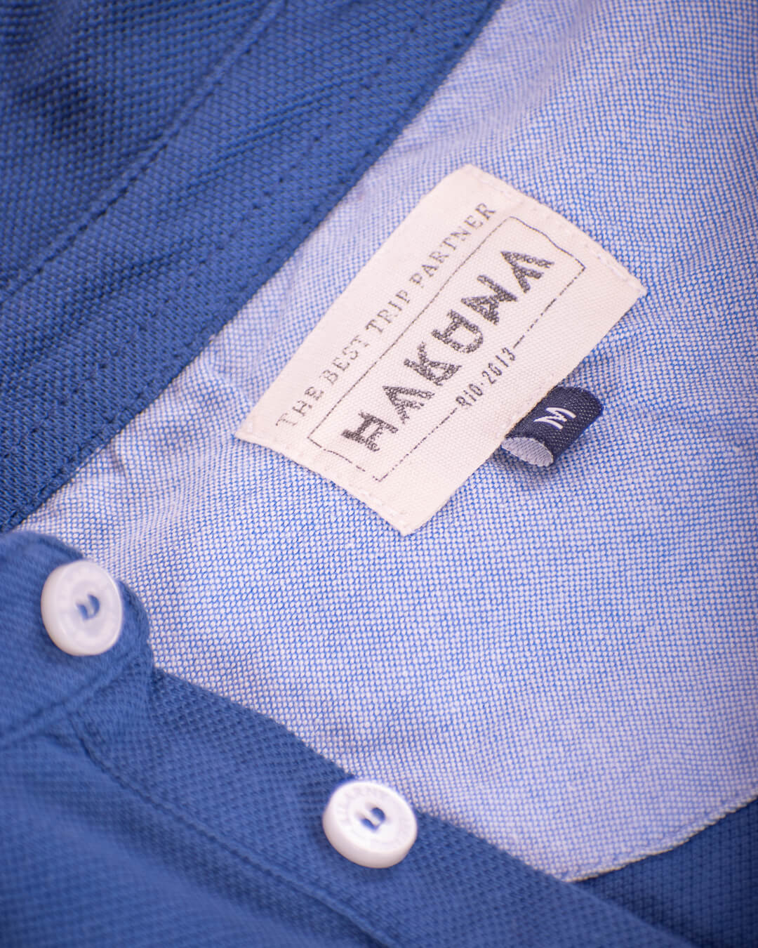Polera piqué Azul Mahón
